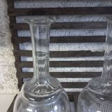 Carafes verre style Art Déco