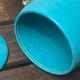 Bonbonnière en céramique bleu turquoise