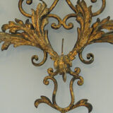 Applique murale metal doré