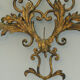Applique murale metal doré