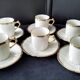 6 antique coffee cups in Limoges porcelain