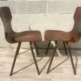 Set of 2 design and vintage chairs Eromes 60s