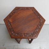 Antique oak sidetable