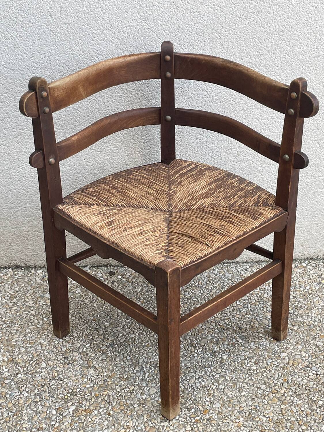 Vintage corner armchair