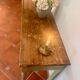 Old patinated wooden console – French country spirit, turned legs.