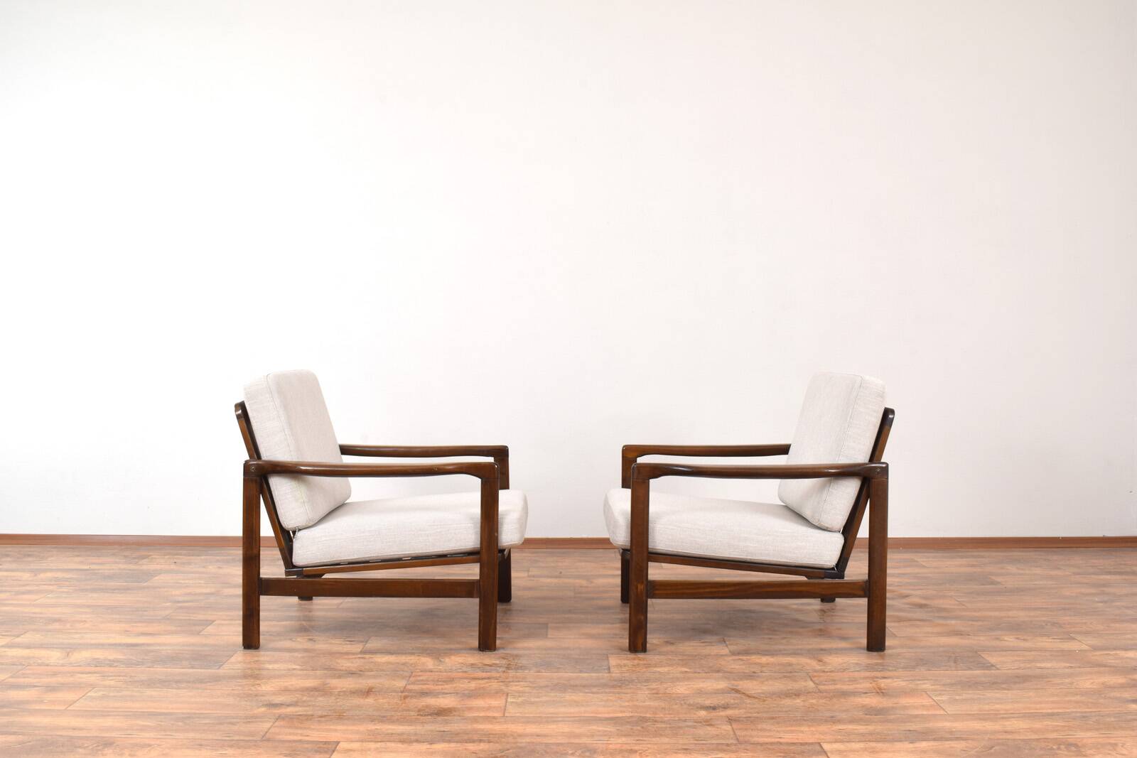 Mid-Century Lounge Chairs by Z. Bączyk, 1960s, Set of 2