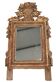 Petit miroir de dame Louis XVI en bois sculpté et doré