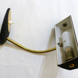 Small black Aluminor desk lamp - gilded