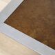 Vintage glass and aluminum bar coffee table, 1970