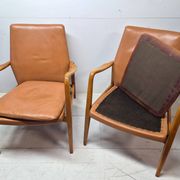 Pair of Scandinavian armchairs attributed to Axel Larsson, circa 1960.