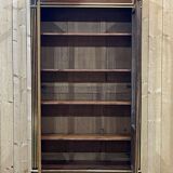 Napoleon III library in mahogany and brass nets (XIXth)