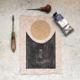 Original Lino Print "Lichter Tag I" by Iosephine Prints
