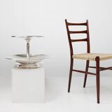 Large antique silver-plated bowl / etagère, France ca. 1900