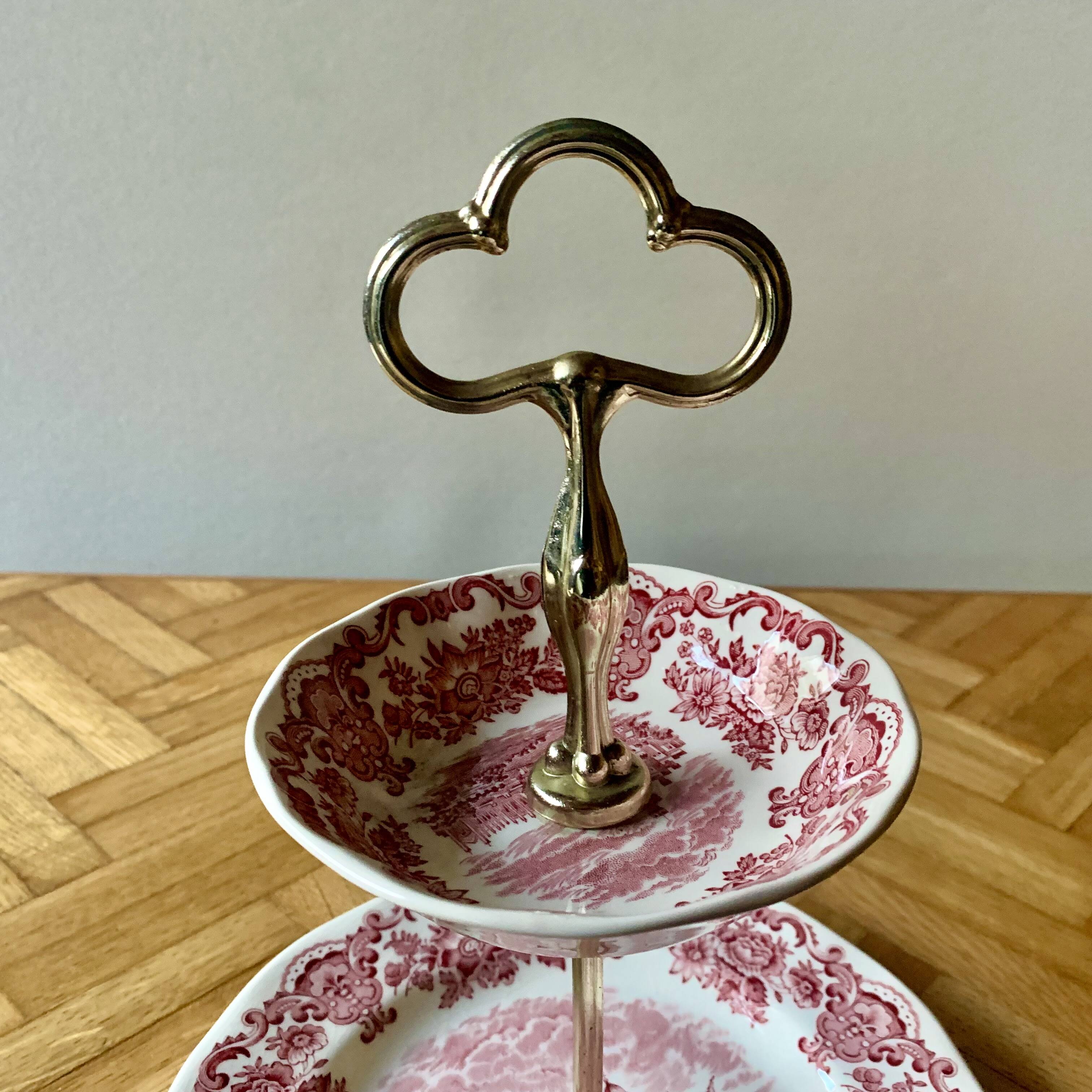 Antique double-decker servant - Enoch Wedgwood (Tunstall) Ltd - Royal Homes of Britain - 1960