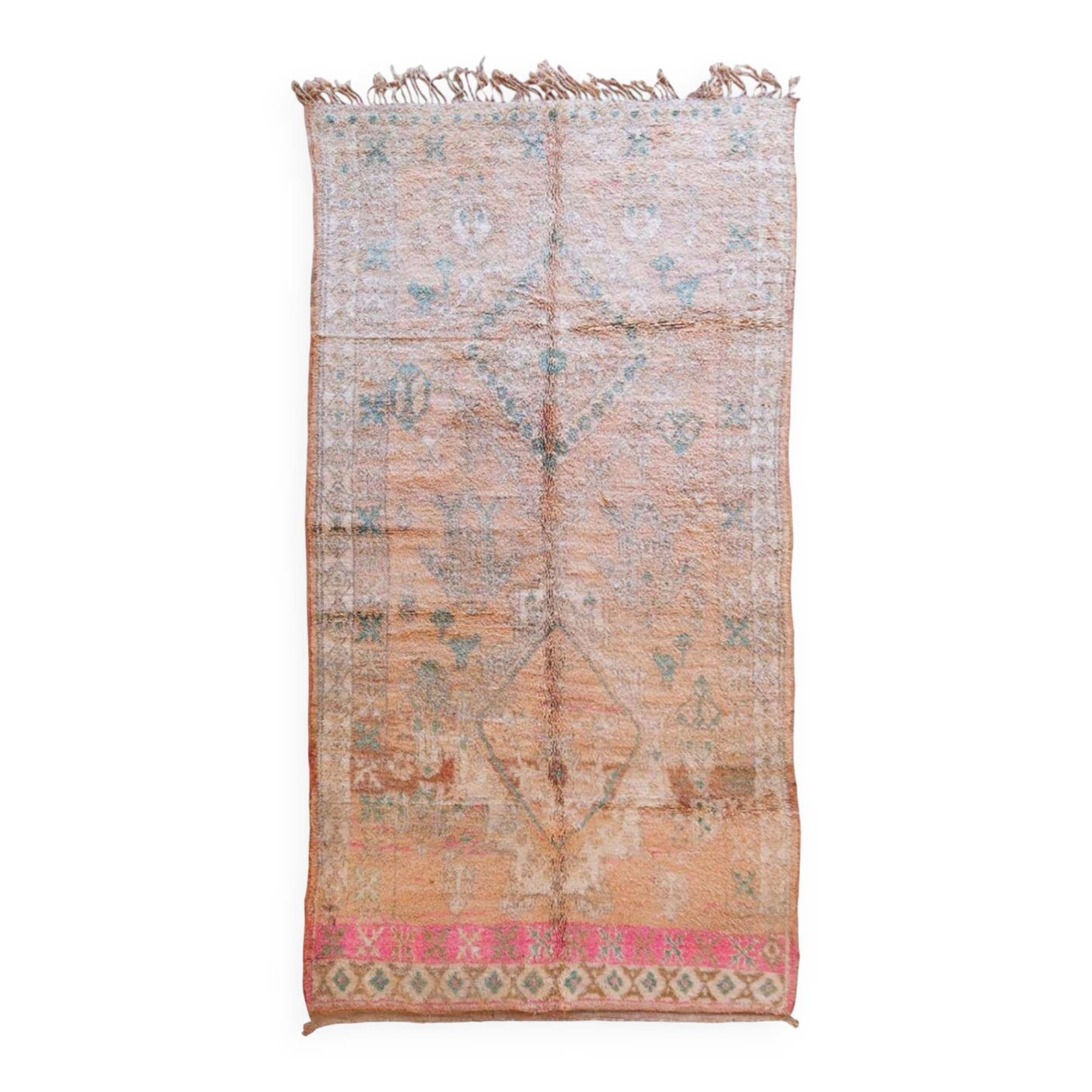 Vintage Moroccan Rug - 418 x 210 cm