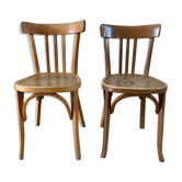 Duo of bistro chairs style Baumann vintage 40s-50s