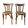 Duo of bistro chairs style Baumann vintage 40s-50s