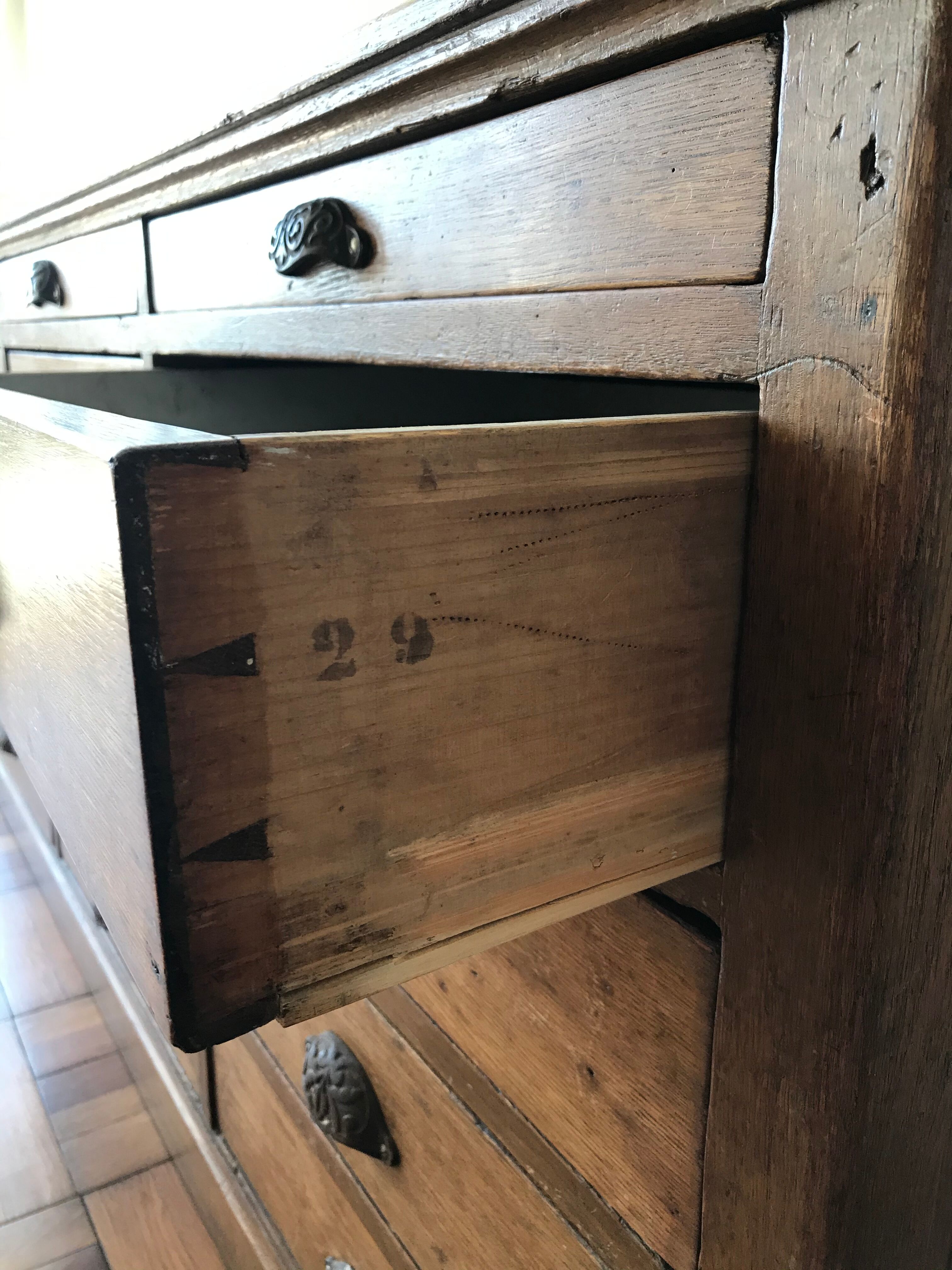 Oak haberdashery counter