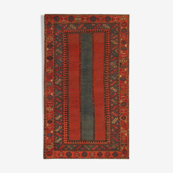 Handmade Antique Kazak Rug, Traditional Caucasian Talesh Rug - 122x212cm