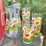 Vintage pitcher and glasses