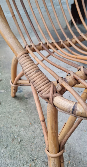 Rattan armchair 1960