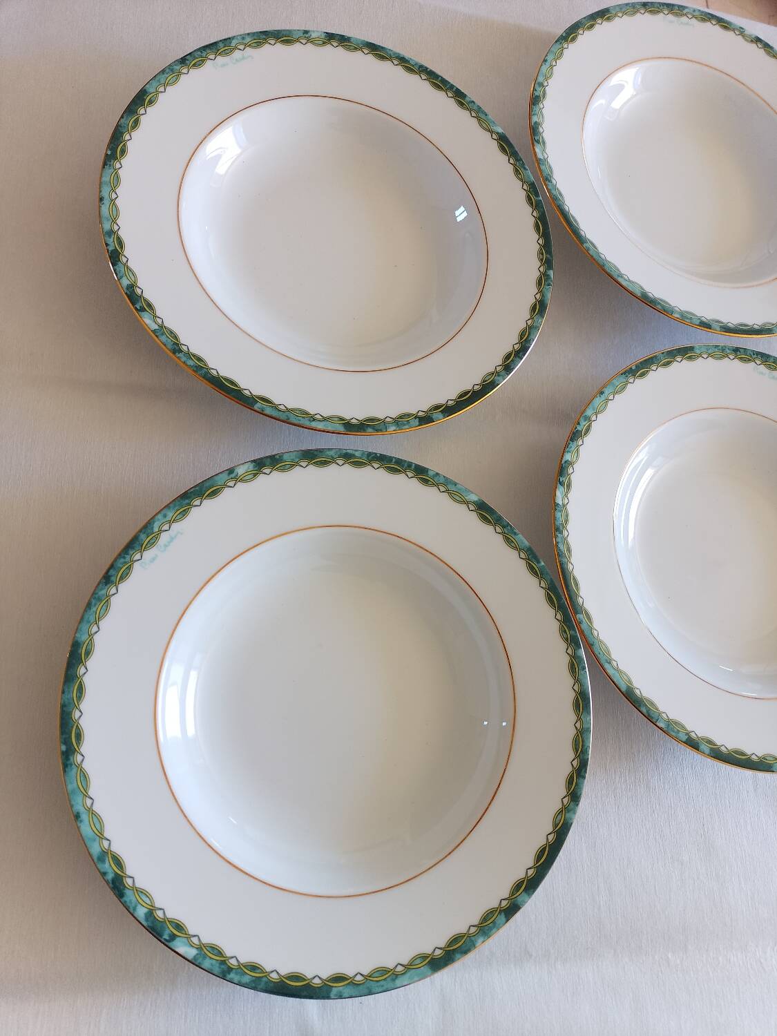 Pierre Cardin soup plates