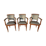 Grey bridge armchairs