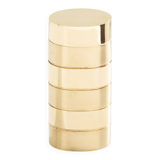 Gabriella Crespi small brushed and polished brass box signed circa 1970.