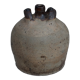 Glazed clay oil jar - ancient pottery