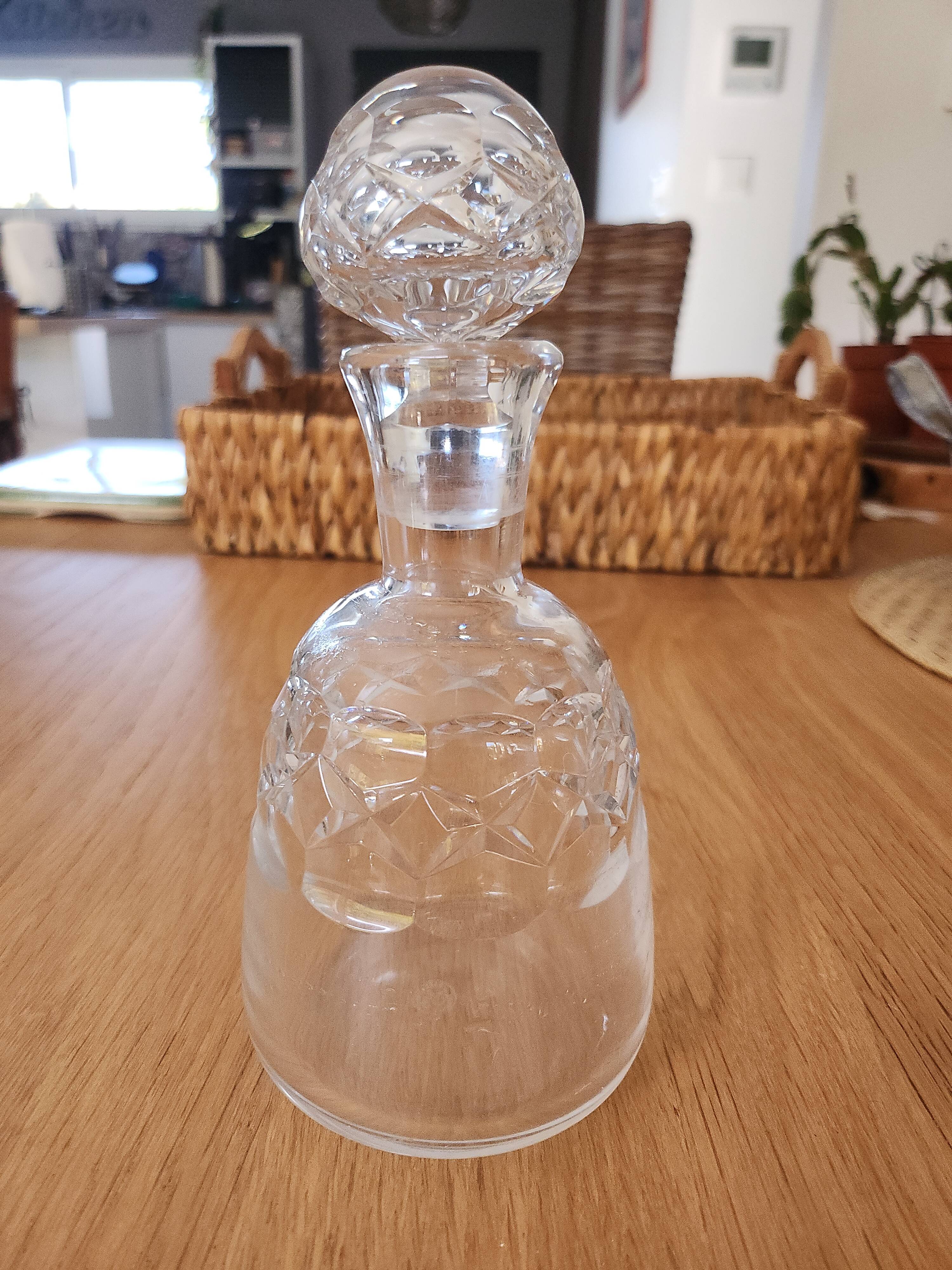 Vintage Baccarat crystal liqueur carafe / flask - 20.5 cm