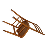 Light beech chair with caned seat