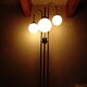 Lampadaire  chromé 3 boules 1970 vintage