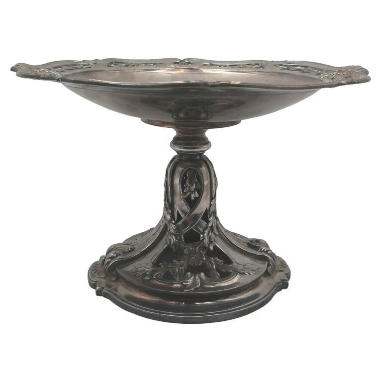 Cake pedestal, Louis XV style, metal