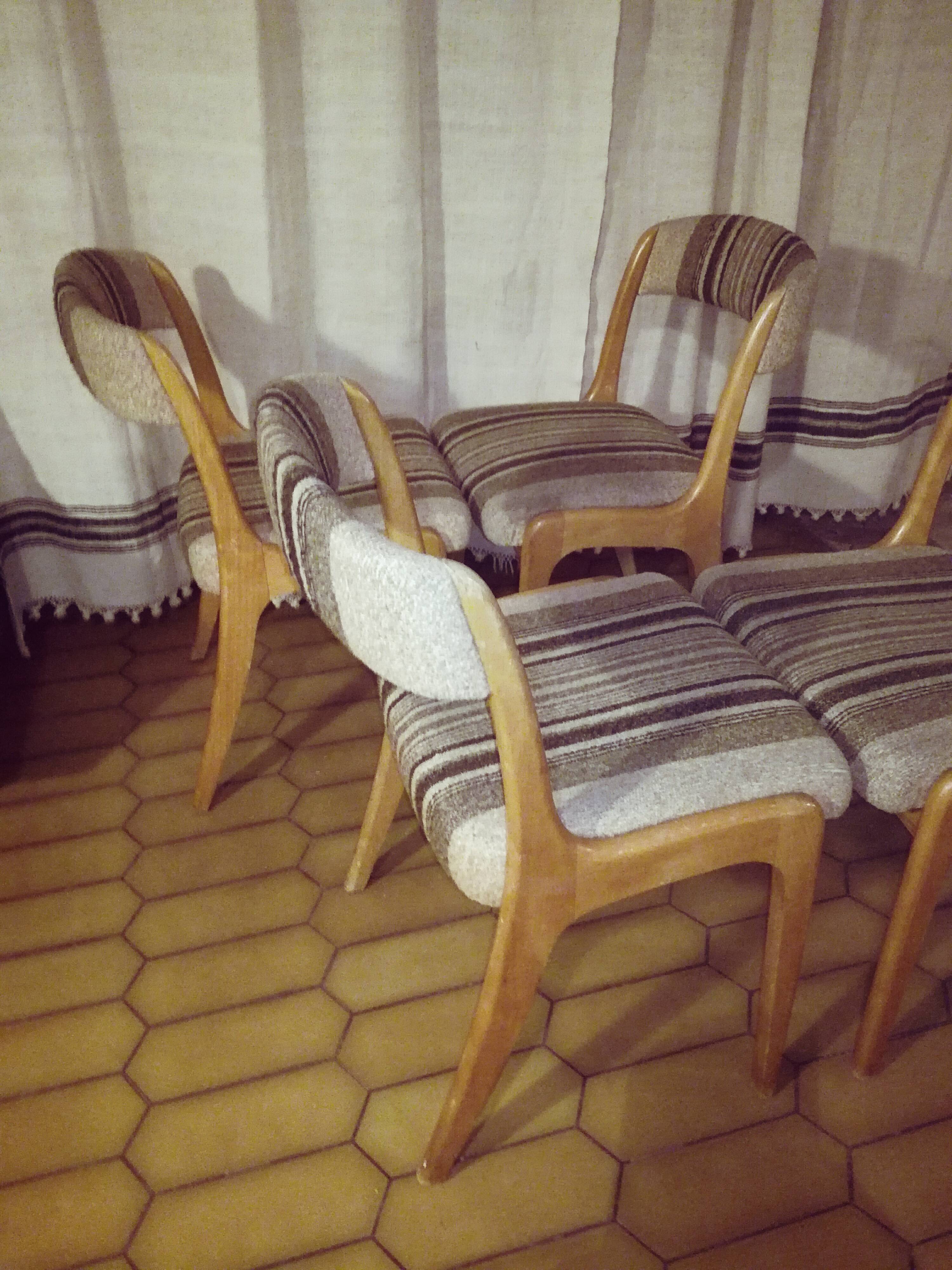 Quatre chaises Baumann 1970