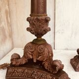 Set of two vintage table candlesticks