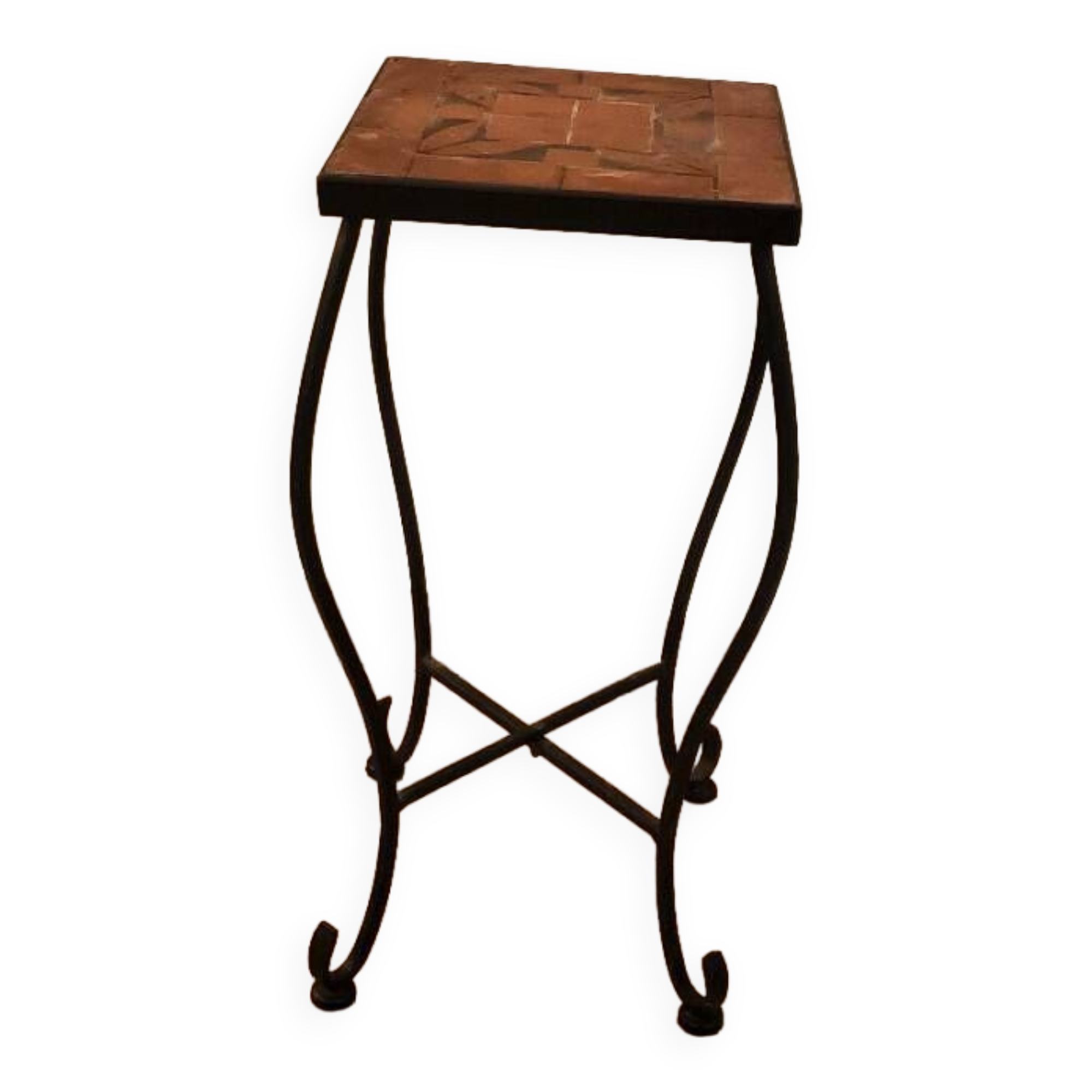 Wrought iron plant holder