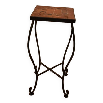 Wrought iron plant holder