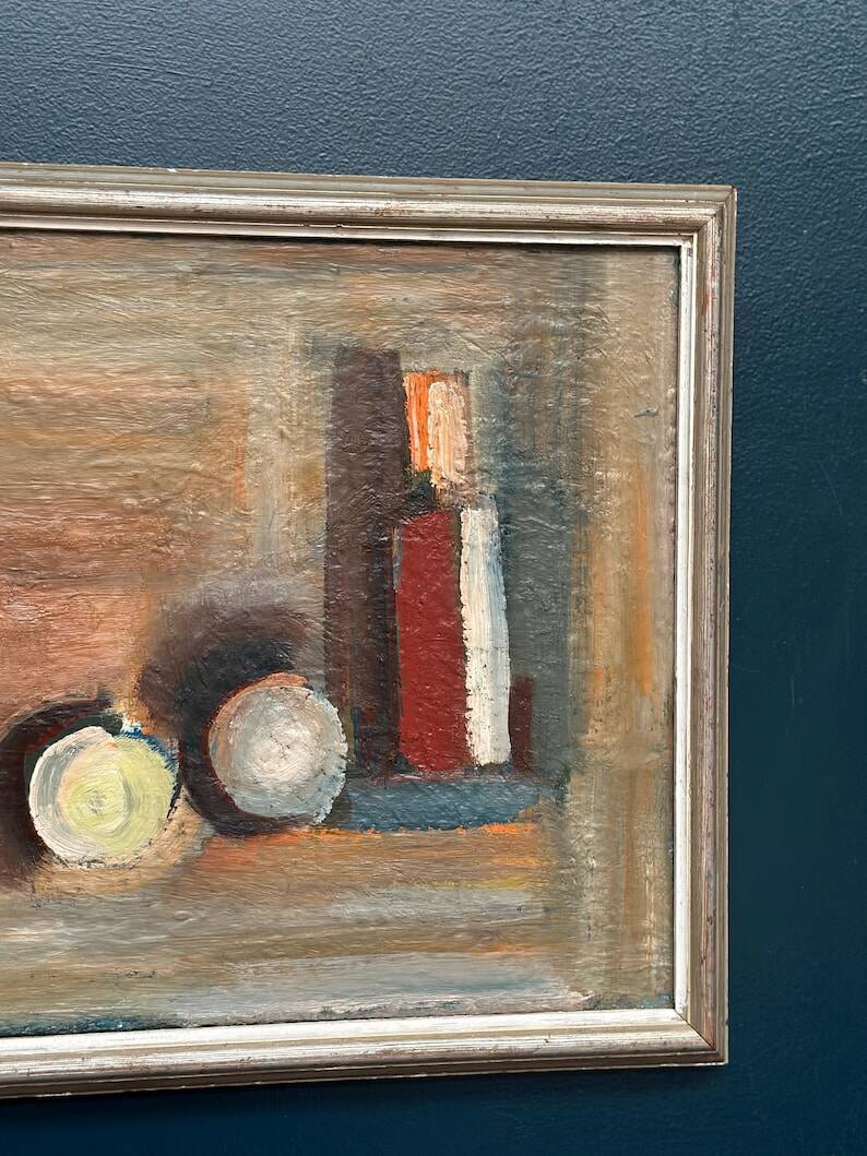 Original Swedish Oil on Canvas – “Still Life” by Bengt Delefors – Signed – Vintage & Framed