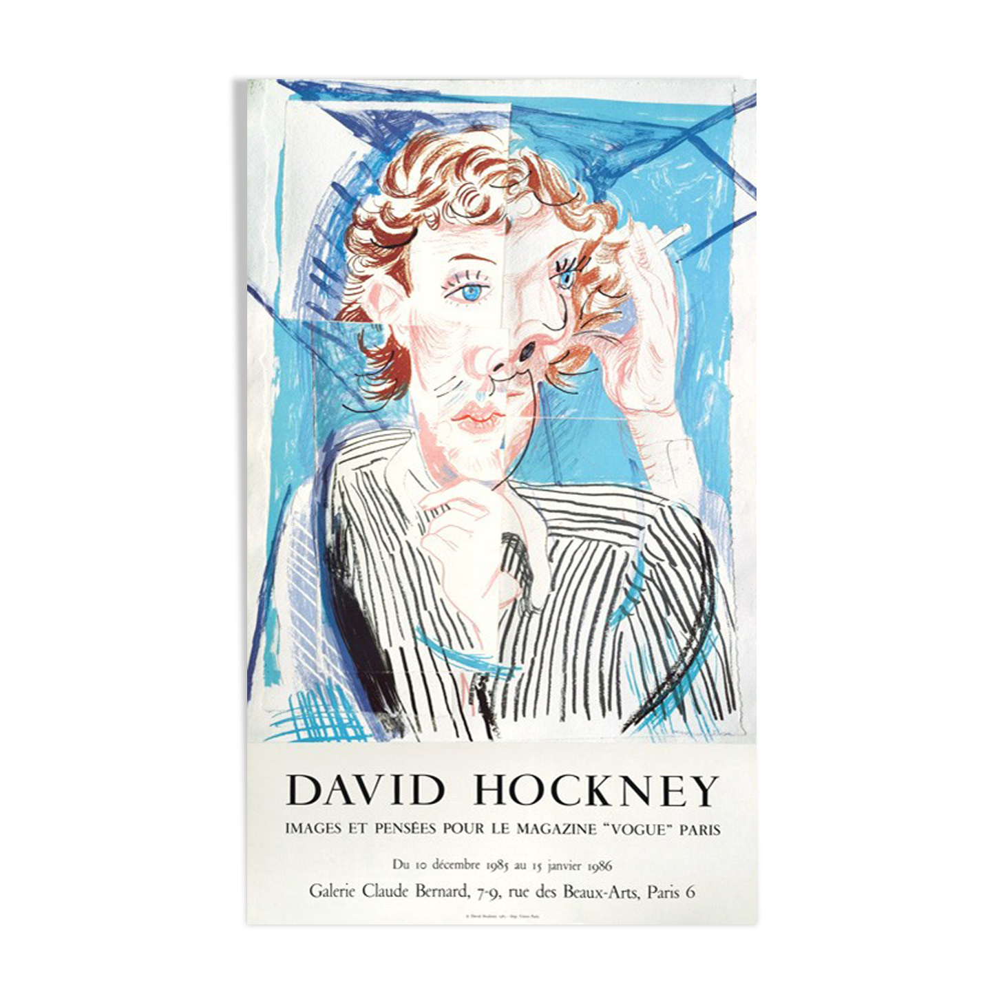 David Hockney poster for Vogue 1986
