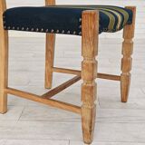 1970s, set 6 pcs of Danish dinning chairs, original good condition, furniture wool.