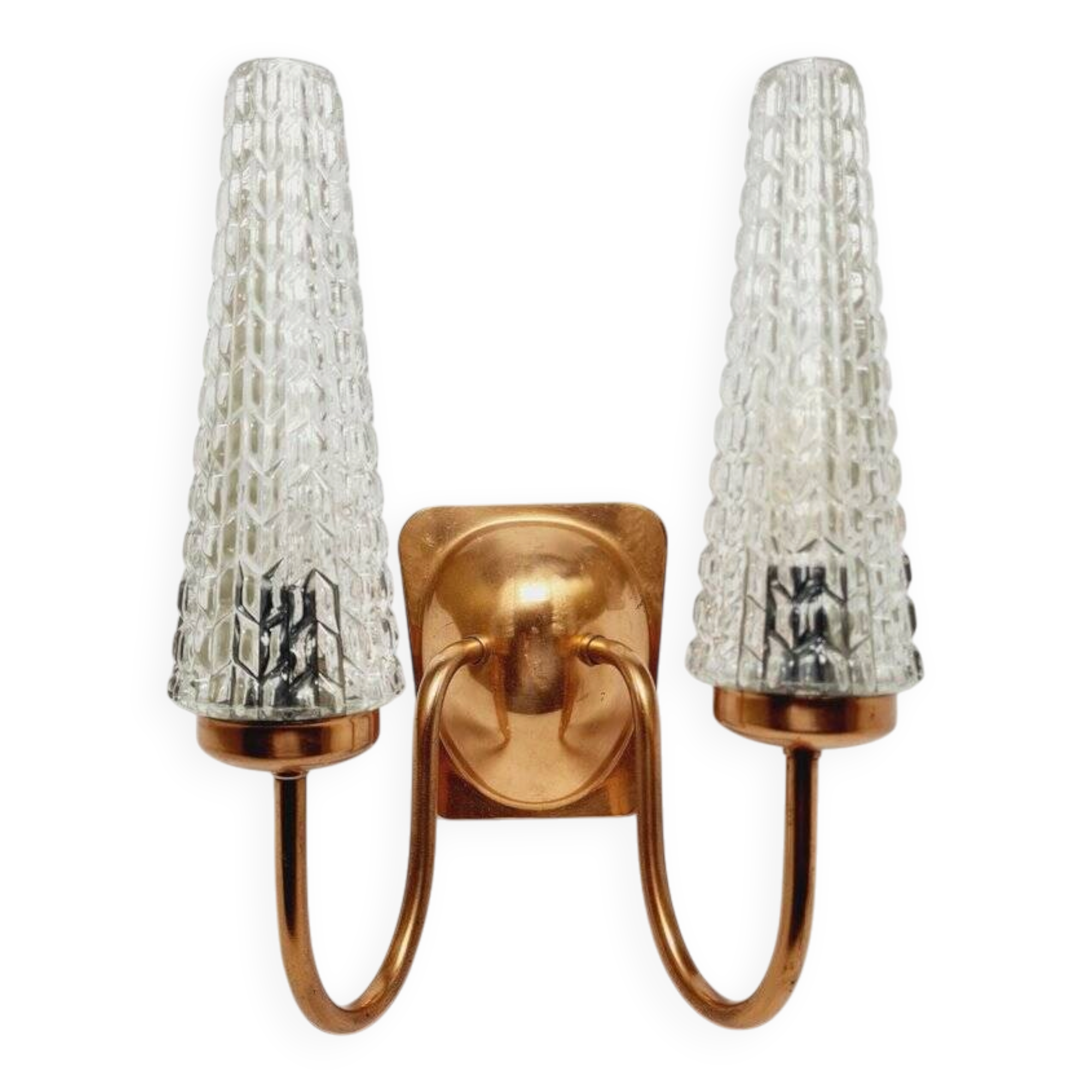 2-armed wall lamp from Elmet Zabrze, Poland, 1970s