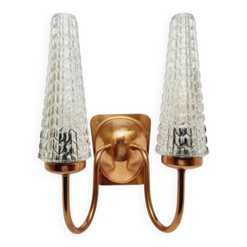 2-armed wall lamp from Elmet Zabrze, Poland, 1970s