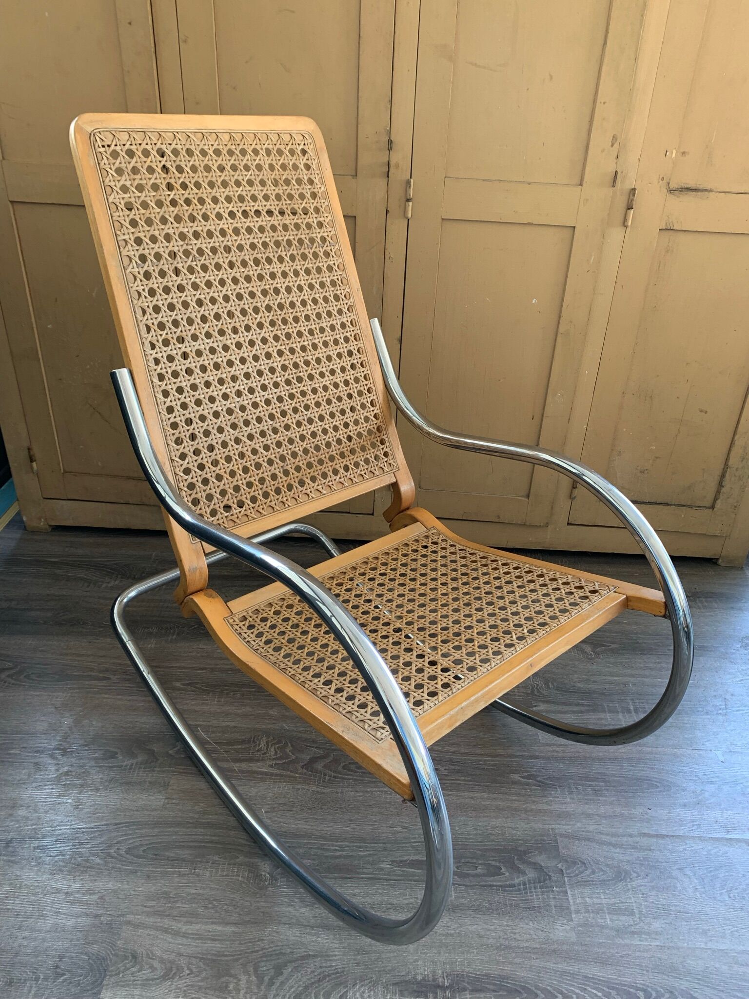 Armchair rocking chair cane