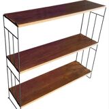 3 wall shelves wood and metal, Nils Strinning