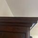 “Large regional 18th-century walnut inlaid wardrobe”