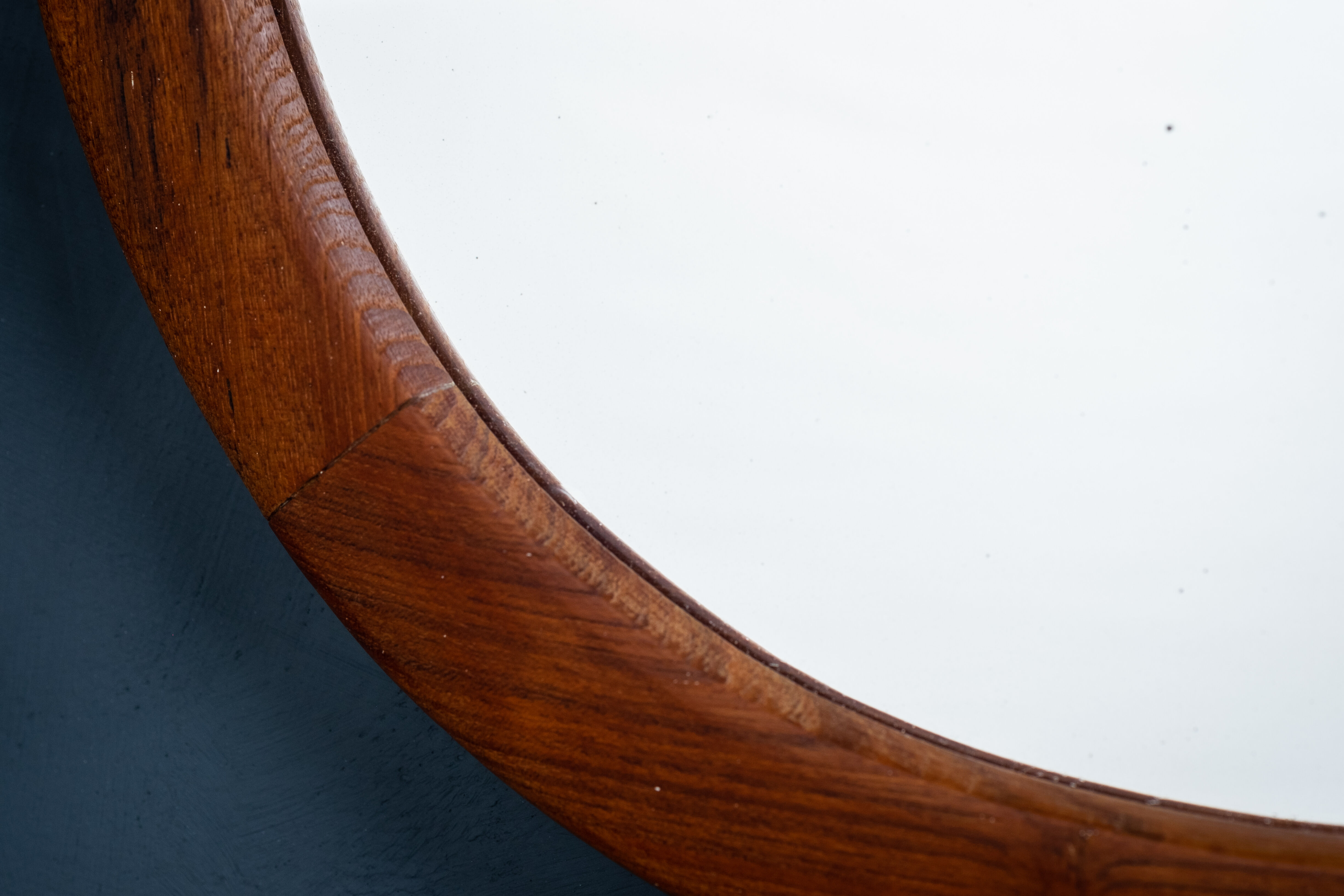 Danish mirror with frame in teak, 1960s