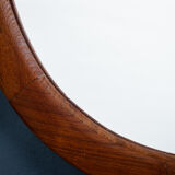 Danish mirror with frame in teak, 1960s