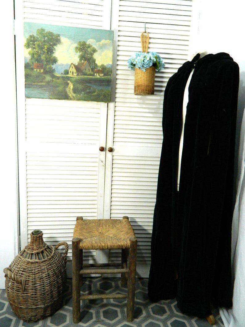 Wooden and straw, vintage