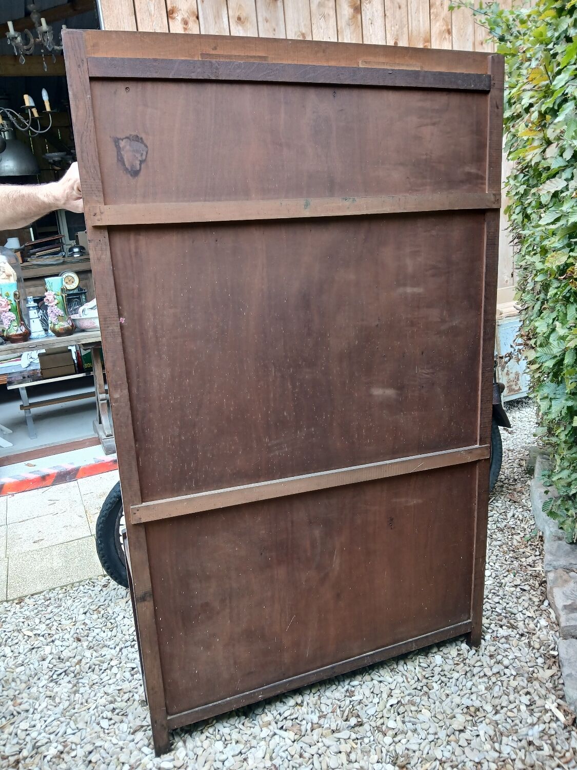 Vestiaire ancien double en chêne- Art déco