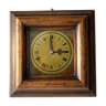 Kienzle wall clock, complete usuable, vintage from the 1970s, made of wood, glass and metal